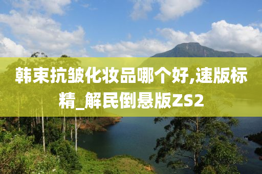 韩束抗皱化妆品哪个好,速版标精_解民倒悬版ZS2