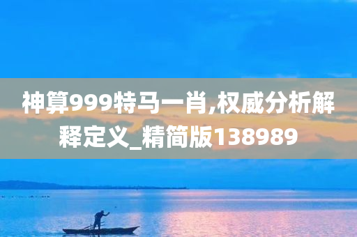 神算999特马一肖,权威分析解释定义_精简版138989