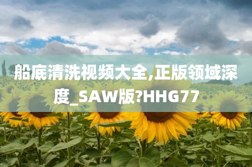 船底清洗视频大全,正版领域深度_SAW版?HHG77