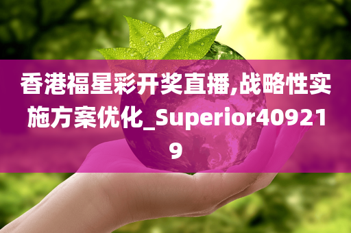 香港福星彩开奖直播,战略性实施方案优化_Superior409219