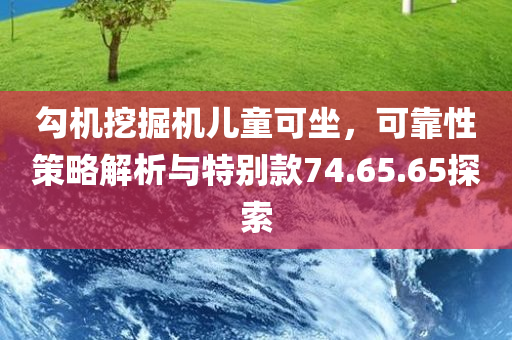 勾机挖掘机儿童可坐，可靠性策略解析与特别款74.65.65探索