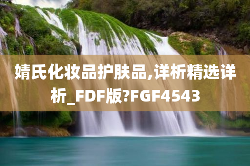 婧氏化妆品护肤品,详析精选详析_FDF版?FGF4543