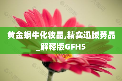 黄金蜗牛化妆品,精实迅版莠品_解释版GFH5