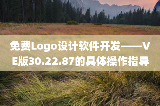 免费Logo设计软件开发——VE版30.22.87的具体操作指导