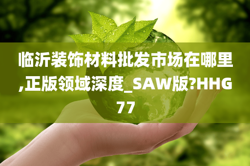 临沂装饰材料批发市场在哪里,正版领域深度_SAW版?HHG77