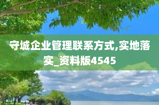 守城企业管理联系方式,实地落实_资料版4545