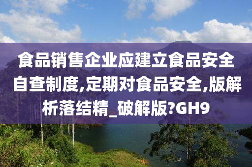 食品销售企业应建立食品安全自查制度,定期对食品安全,版解析落结精_破解版?GH9