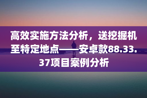 高效实施方法分析，送挖掘机至特定地点——安卓款88.33.37项目案例分析