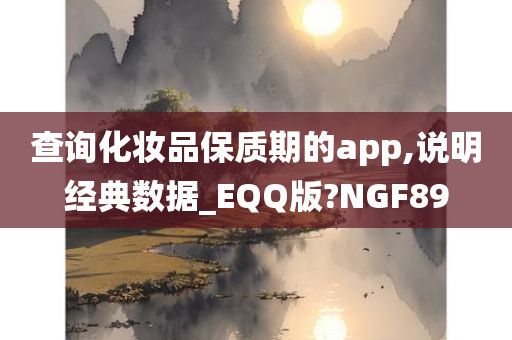 查询化妆品保质期的app,说明经典数据_EQQ版?NGF89