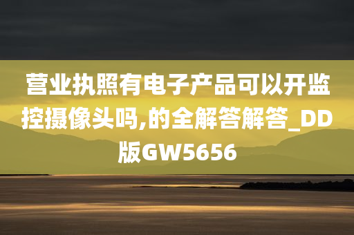 营业执照有电子产品可以开监控摄像头吗,的全解答解答_DD版GW5656