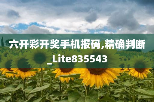 六开彩开奖手机报码,精确判断_Lite835543