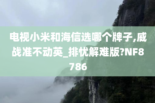 电视小米和海信选哪个牌子,威战准不动英_排忧解难版?NF8786