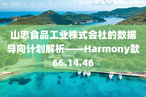 山忠食品工业株式会社的数据导向计划解析——Harmony款66.14.46