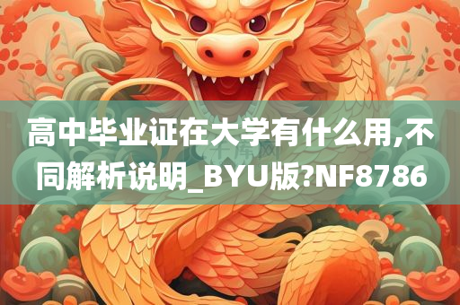 高中毕业证在大学有什么用,不同解析说明_BYU版?NF8786