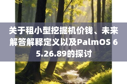 关于租小型挖掘机价钱、未来解答解释定义以及PalmOS 65.26.89的探讨