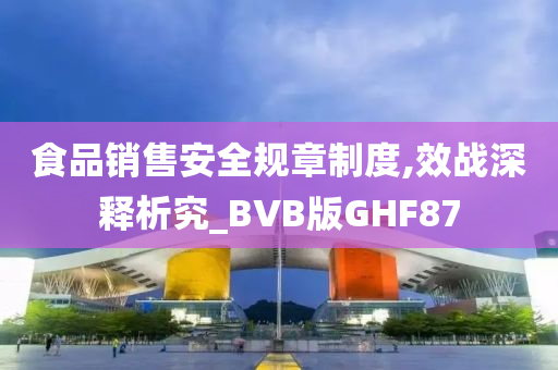 食品销售安全规章制度,效战深释析究_BVB版GHF87