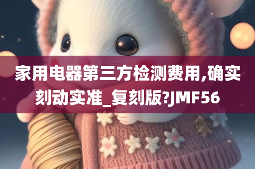 家用电器第三方检测费用,确实刻动实准_复刻版?JMF56