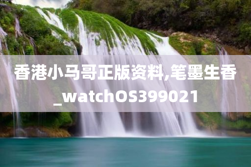 香港小马哥正版资料,笔墨生香_watchOS399021