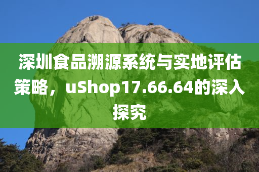 深圳食品溯源系统与实地评估策略，uShop17.66.64的深入探究