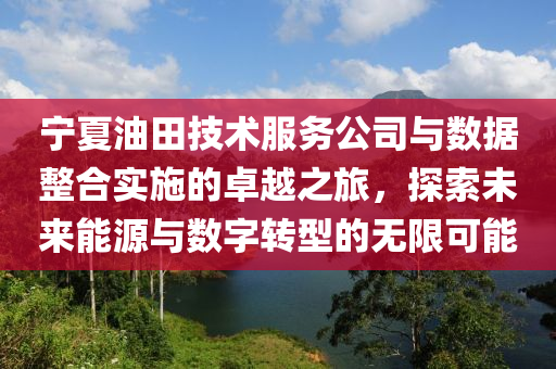 宁夏油田技术服务公司与数据整合实施的卓越之旅，探索未来能源与数字转型的无限可能