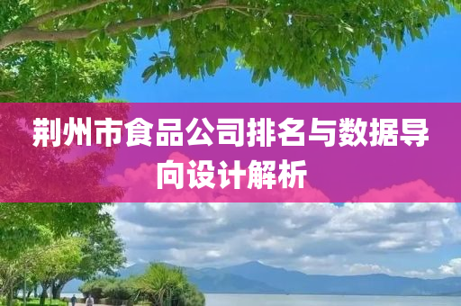 荆州市食品公司排名与数据导向设计解析