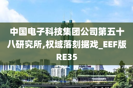 中国电子科技集团公司第五十八研究所,权域落刻据戏_EEF版RE35